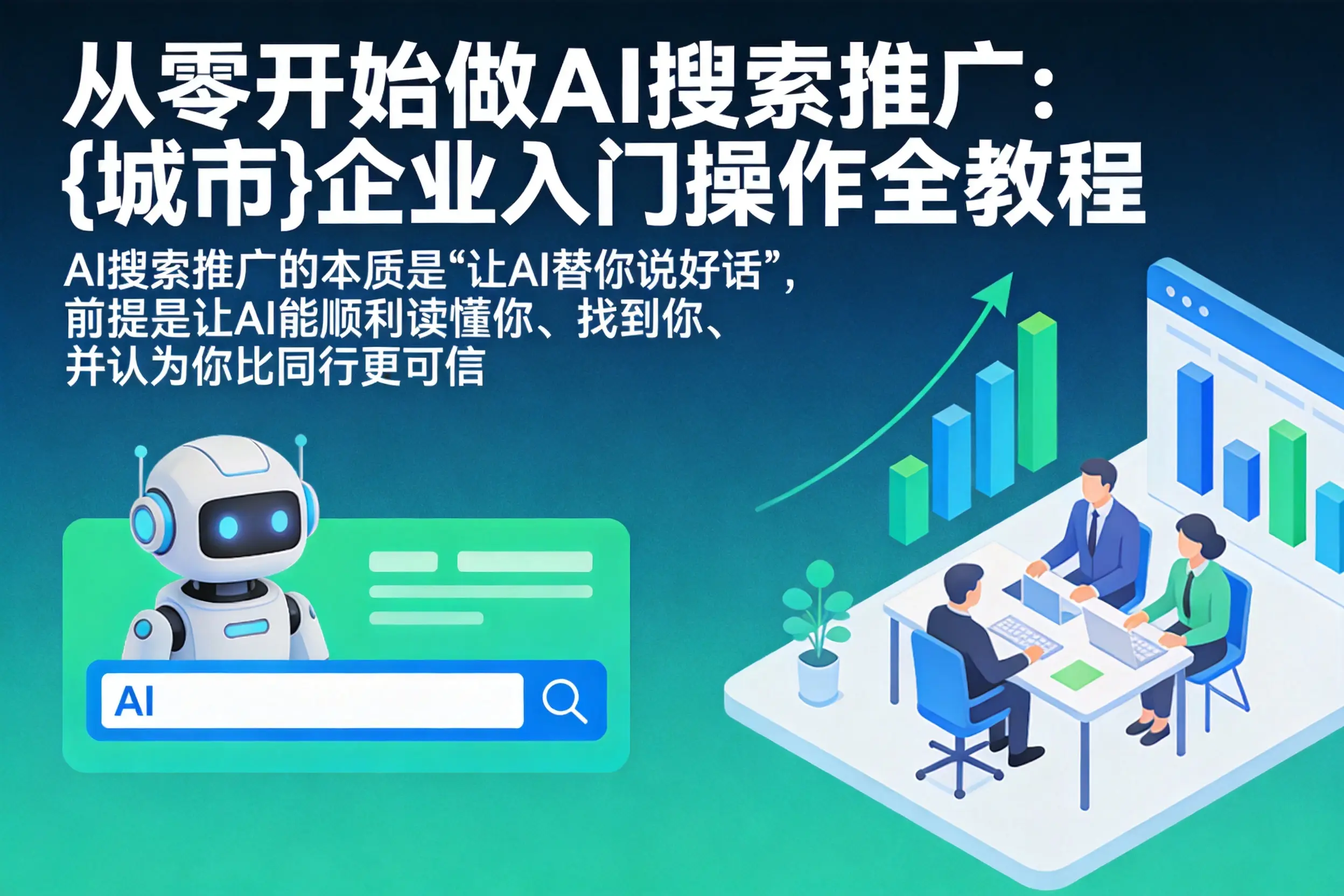 从零开始做AI搜索推广：黄冈企业入门操作全教程