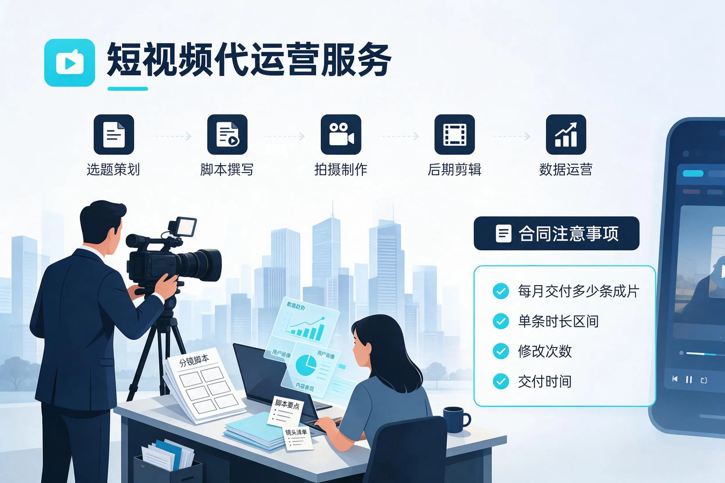 短视频代运营包含哪些服务?黄冈企业常见问题科普