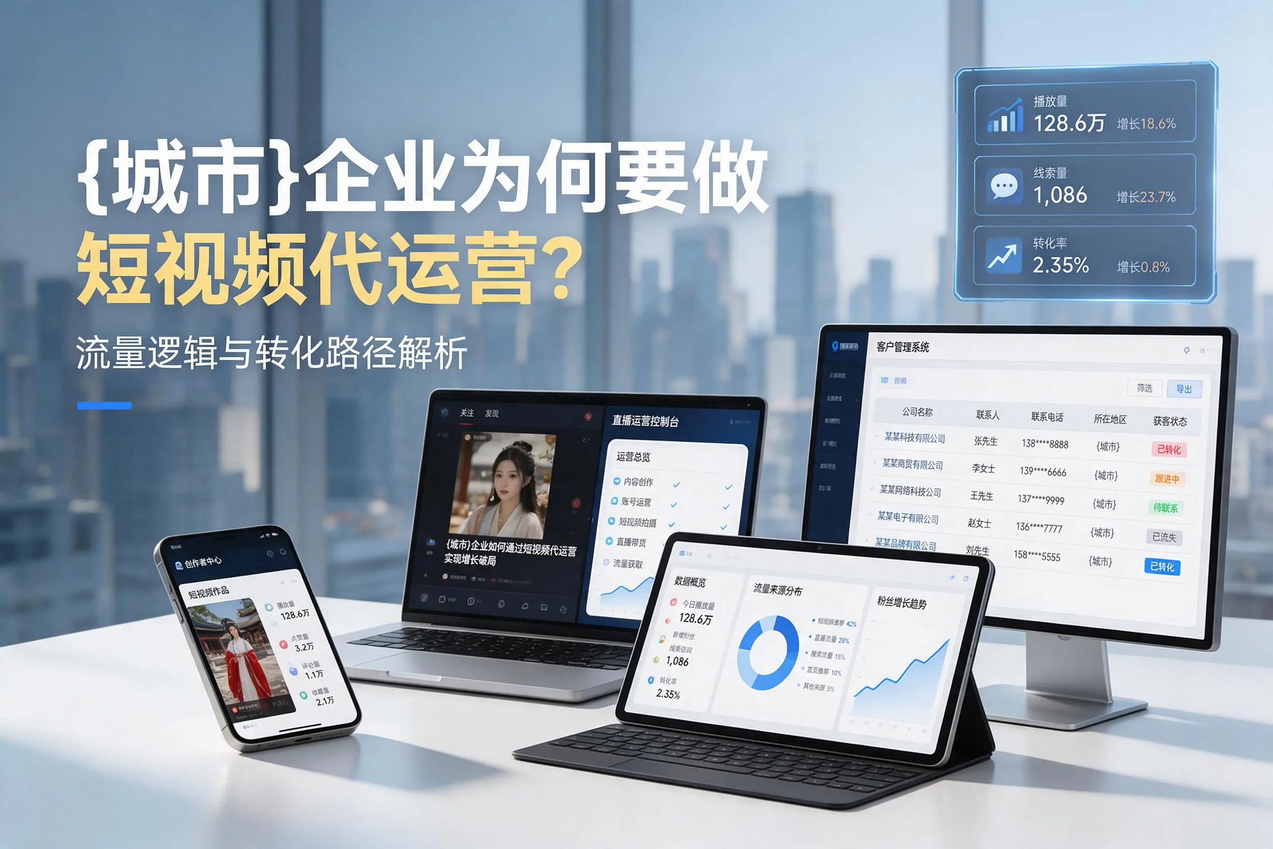 黄冈企业为何要做短视频代运营?流量逻辑与转化路径解析