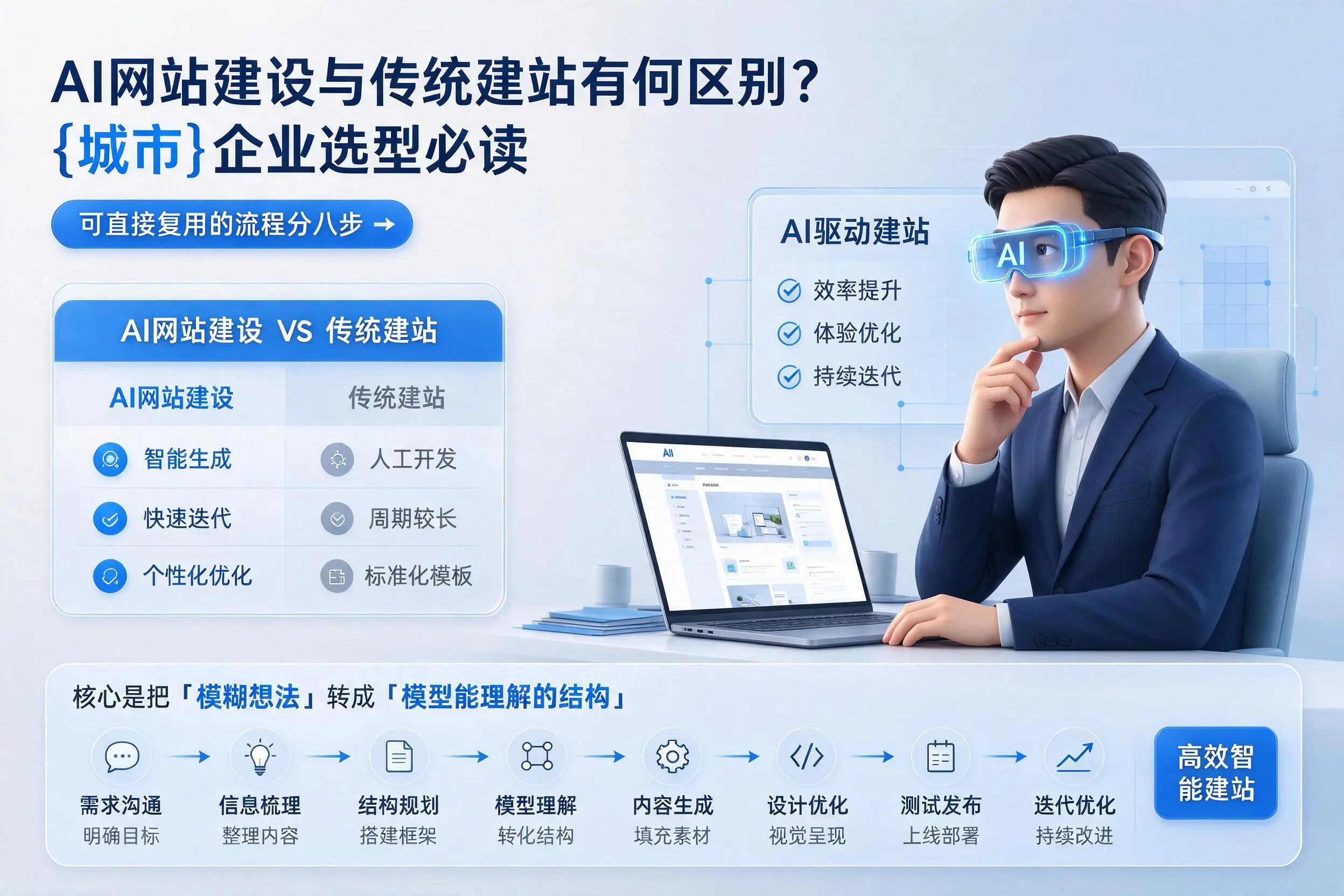 AI网站建设与传统建站有何区别？黄冈企业选型必读
