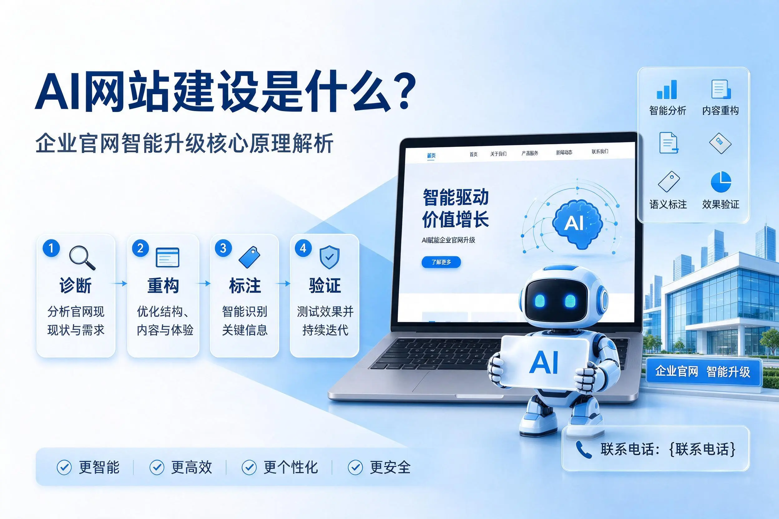 AI网站建设是什么?黄冈企业官网智能升级核心原理解析