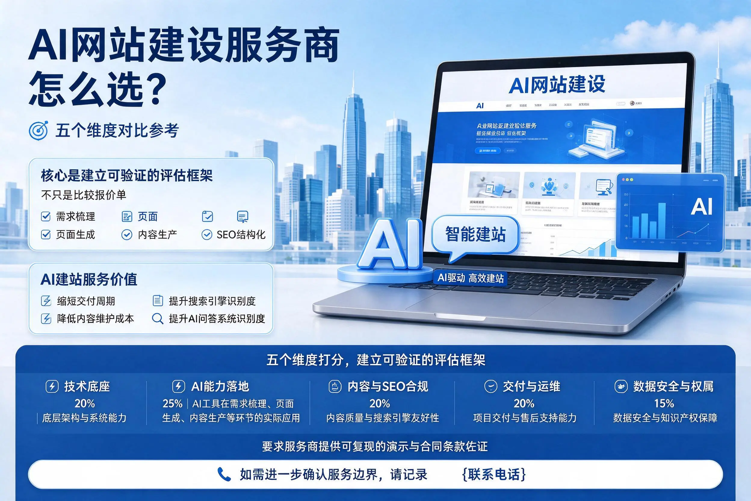 黄冈AI网站建设服务商怎么选？五个维度对比参考